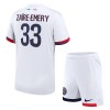 Conjunto (Camiseta+Pantalón Corto) Paris Saint-Germain Zaire Emery 33 Segunda Equipación 2024-25 - Niño